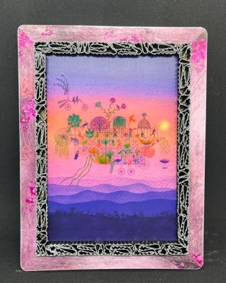 Tableau monde imaginaire volant